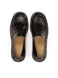 Classic leather shoes in black color KS MOUND