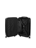 Black medium extended widenend cabin bag with retractable handle AIRPORT MODE