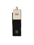 Long black cotton socks KAI