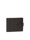 Classic black wallet with clasp TIMILUS