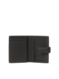 Men's black clasp wallet HENRIUS