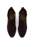 Suede brown zip-up boots TALIA