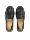 Women's leather shoes in black color IVETTE