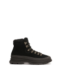 Lace-up snow boots made of black suede BENNETT
