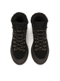 Lace-up snow boots made of black suede BENNETT