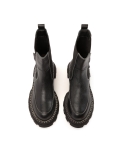 Black leather Chelsea boots with contrasting trim GLARE