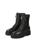 Black boots with a high upper on a trefoil sole  KS SALVA