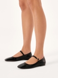 Leather pumps with square nose KANGELY