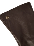 Long dark brown monogrammed gloves from KAZAR SENECA