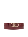 Patent burgundy belt NOLLY