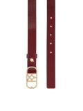 Patent burgundy belt NOLLY