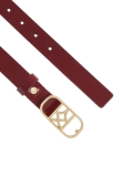 Patent burgundy belt NOLLY