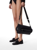Black nylon shoulder bag EVA