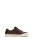 Brown leather men's sneakers RAFAC