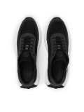 Black men's sneakers on a comfortable sole  DANNAY