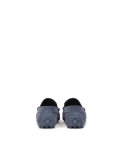 Blue suede moccasins on a studded rubber sole  TYODOR