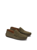 Men's slip-on moccasins in khaki color TYODOR