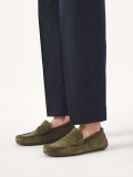 Men's slip-on moccasins in khaki color TYODOR