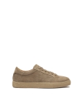 Taupe sneakers with perforations on the upper  CASPEROS