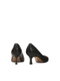 Timeless black low-heeled pumps STONE
