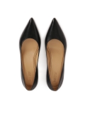 Timeless black low-heeled pumps STONE
