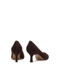 Classic brown suede pumps STONE