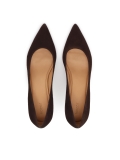 Classic brown suede pumps STONE