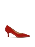 Red patent leather pumps STONE