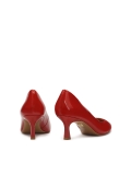 Red patent leather pumps STONE