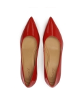 Red patent leather pumps STONE