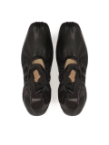 Black leather ballerinas CISA
