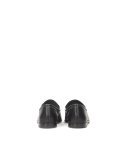 Minimalist black loafers in full grain leather CARMEN