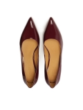 Maroon low pumps in patent leather ZOE