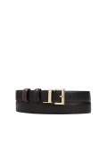 Narrow double-sided leather belt DAYNE