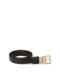 Narrow double-sided leather belt DAYNE