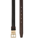 Narrow double-sided leather belt DAYNE
