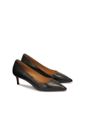 Versatile black low-heeled pumps GINEVRA