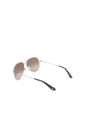 Classic aviator glasses with silver frame SILESIO