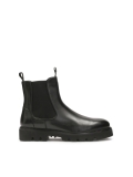 Classic black men's Chelsea boots on a trefoil sole DONALDOS