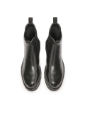 Classic black men's Chelsea boots on a trefoil sole DONALDOS
