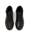 Black sneakers with contrasting red sole  OTOKAS