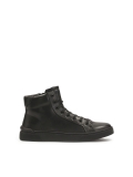 Minimalist men's sneakers in black color  MELHIOS