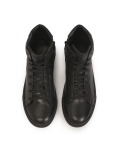 Minimalist men's sneakers in black color  MELHIOS