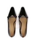 Black heeled pumps with stiletto nose  KS CLARA