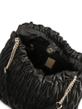 Black quilted bag-shaped handbag  SOLENE