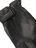 Black men's gloves with perforations on the fingers BLASIUS