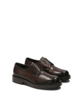 Brown derby shoes made of natural leather HENRYST