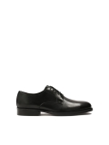 Elegant black derby shoes for suit SERGIUSS