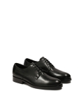 Elegant black derby shoes for suit SERGIUSS