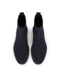Navy blue suede Chelsea boots IDDROSS